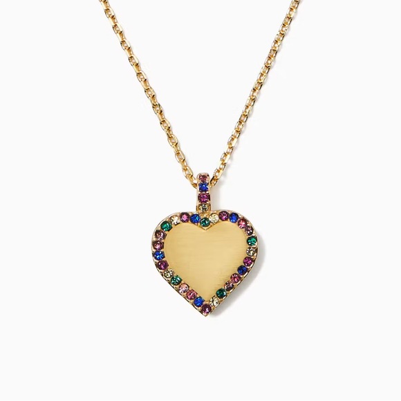 Kate Spade ♠️ Take Heart Pendant Necklace - Picture 1 of 6